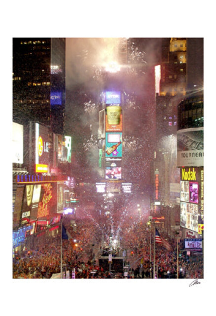 New Year's Eve in Times Square by Igor Maloratsky Wall Art Décor 19 x 13 Art Print